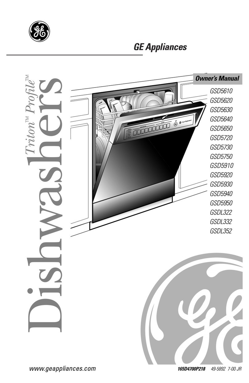 GE Triton Profile GSD5610 owner's manual
