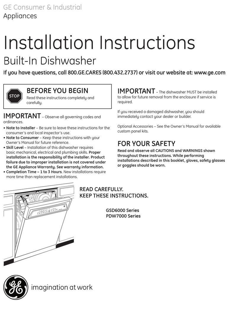 GE GSD6000 Series User manual