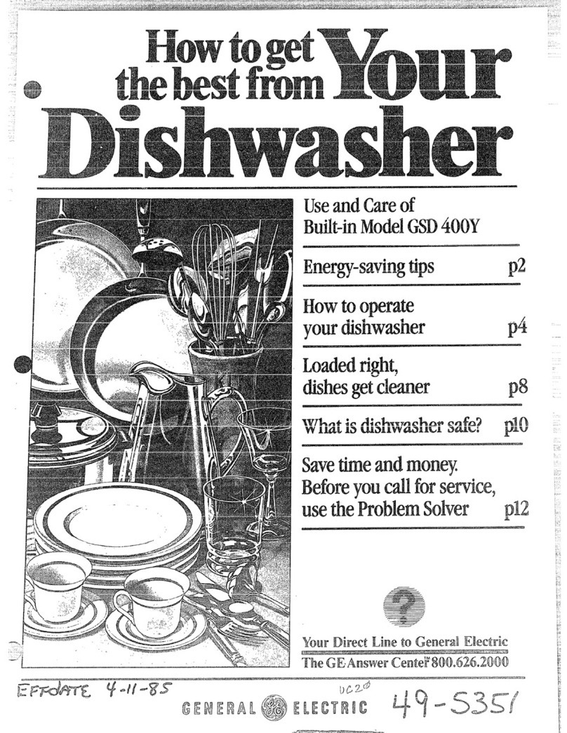 GE GSD400Y-04 use and care manual