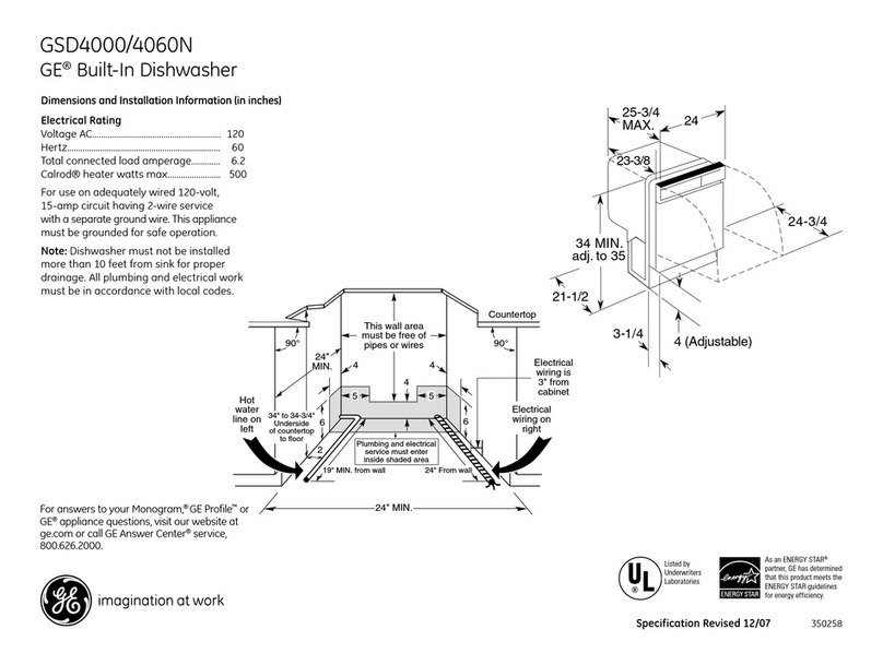 GE GSD4000N User manual