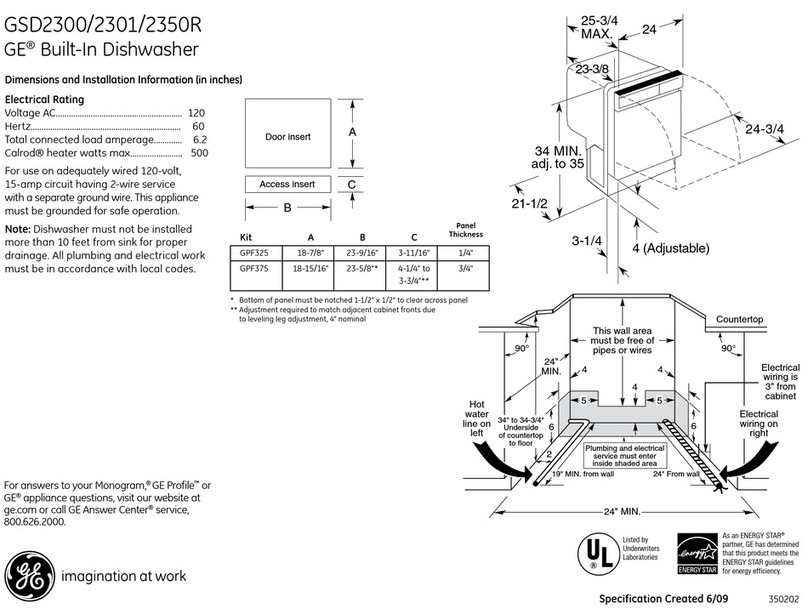 GE GSD2300 series User manual