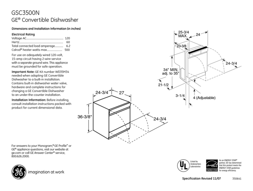 GE GSC3500N User manual