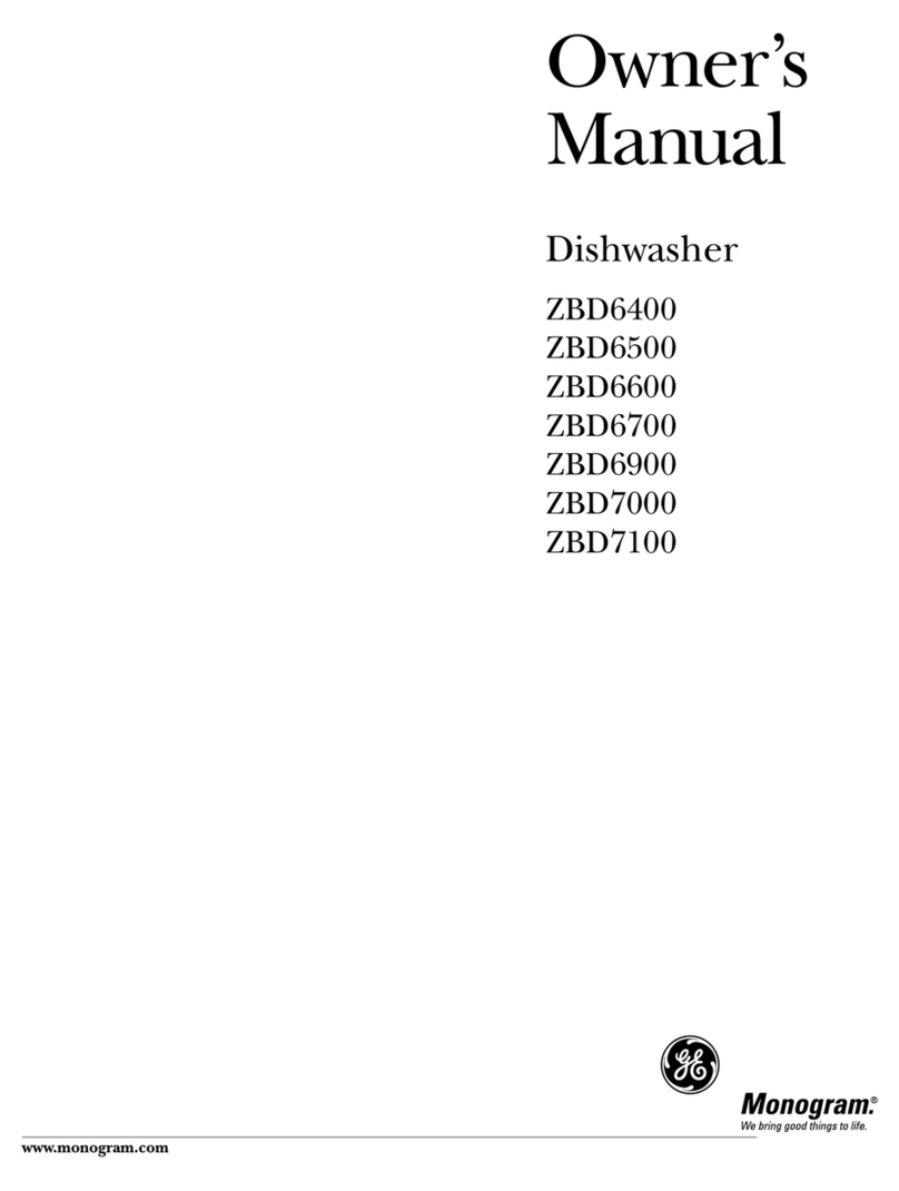 GE Monogram ZBD6400 Series User manual