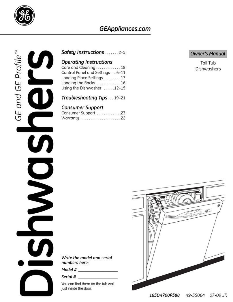 GE Profile 165D4700P388 User manual