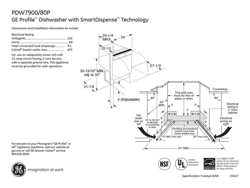 GE Profile PDW7980PSS Manual