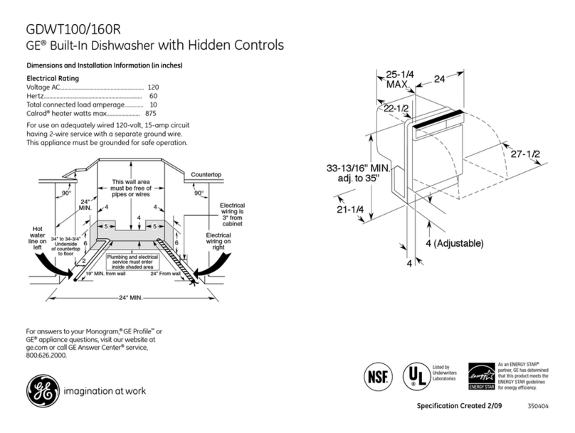 GE GDWT160RSS Manual GE GDWT160RSS Manual