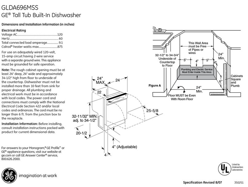 GE GLDA696MSS User manual
