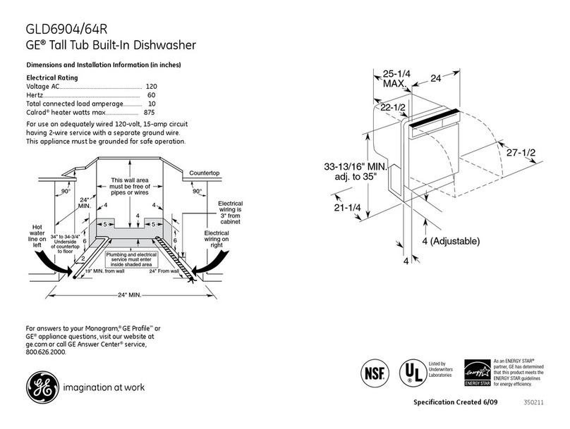 GE GLD6964RSS Manual