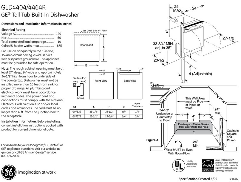 GE GLD4660NSS Manual