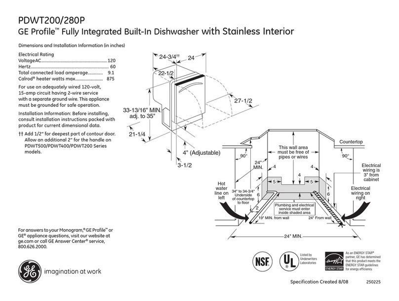 GE PDW9880LSS Manual