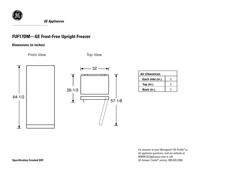 GE FUF17DM User instructions
