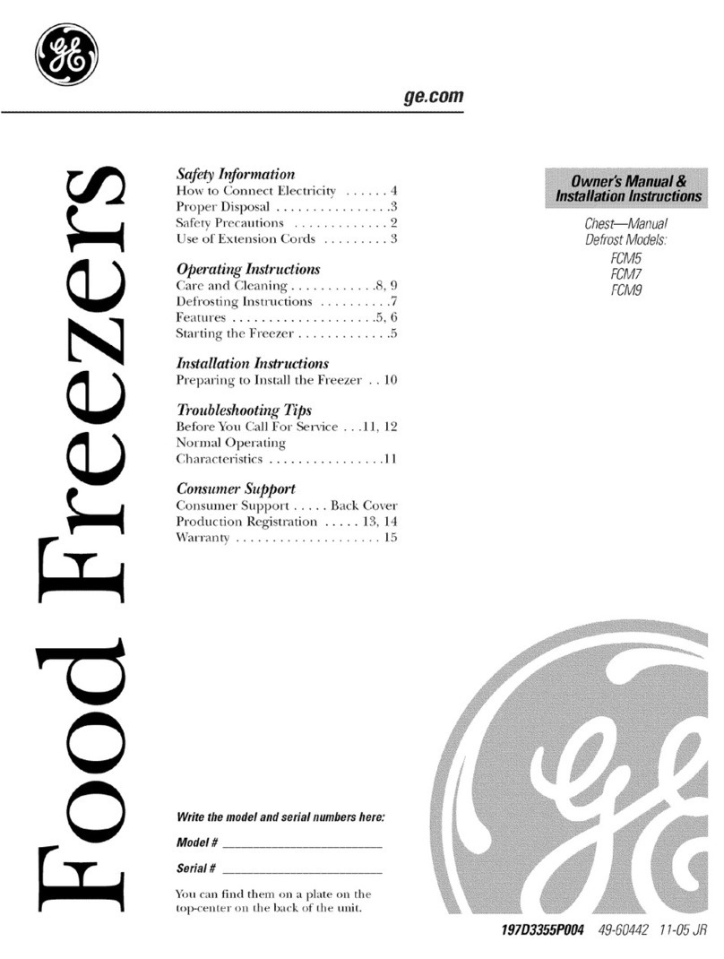GE FCM5 Owners and installation manual