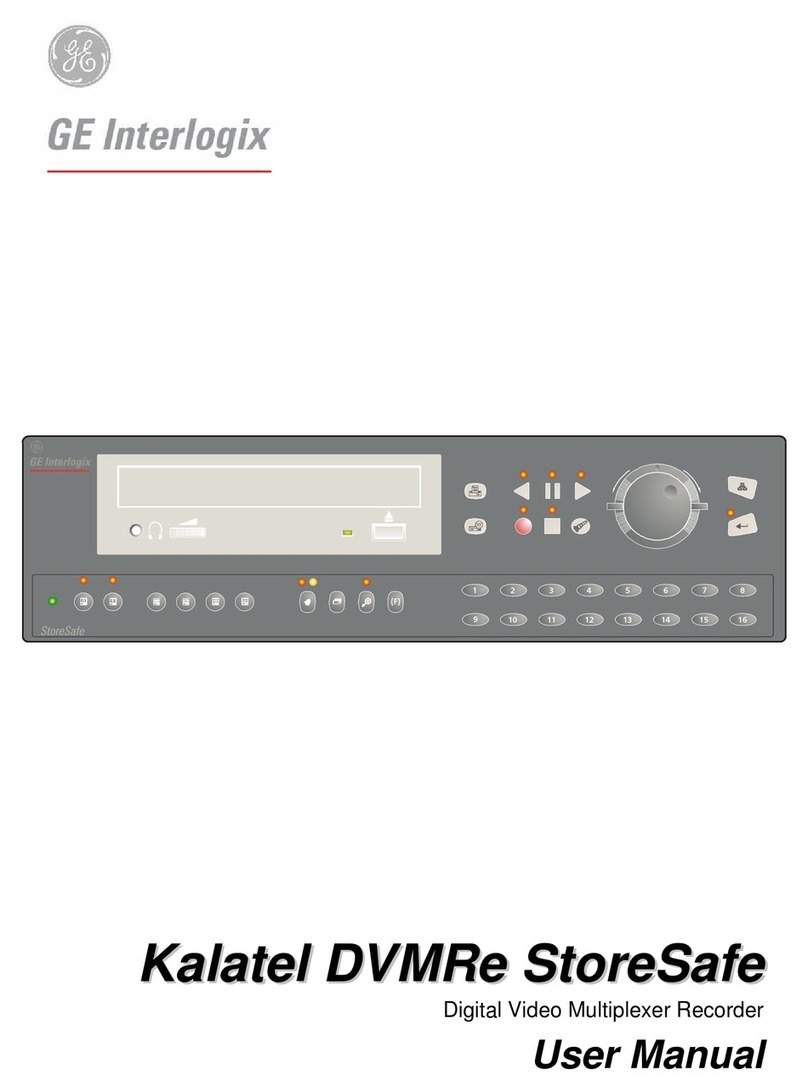 GE Interlogix Digital Video Multiplexer Recorder User manual