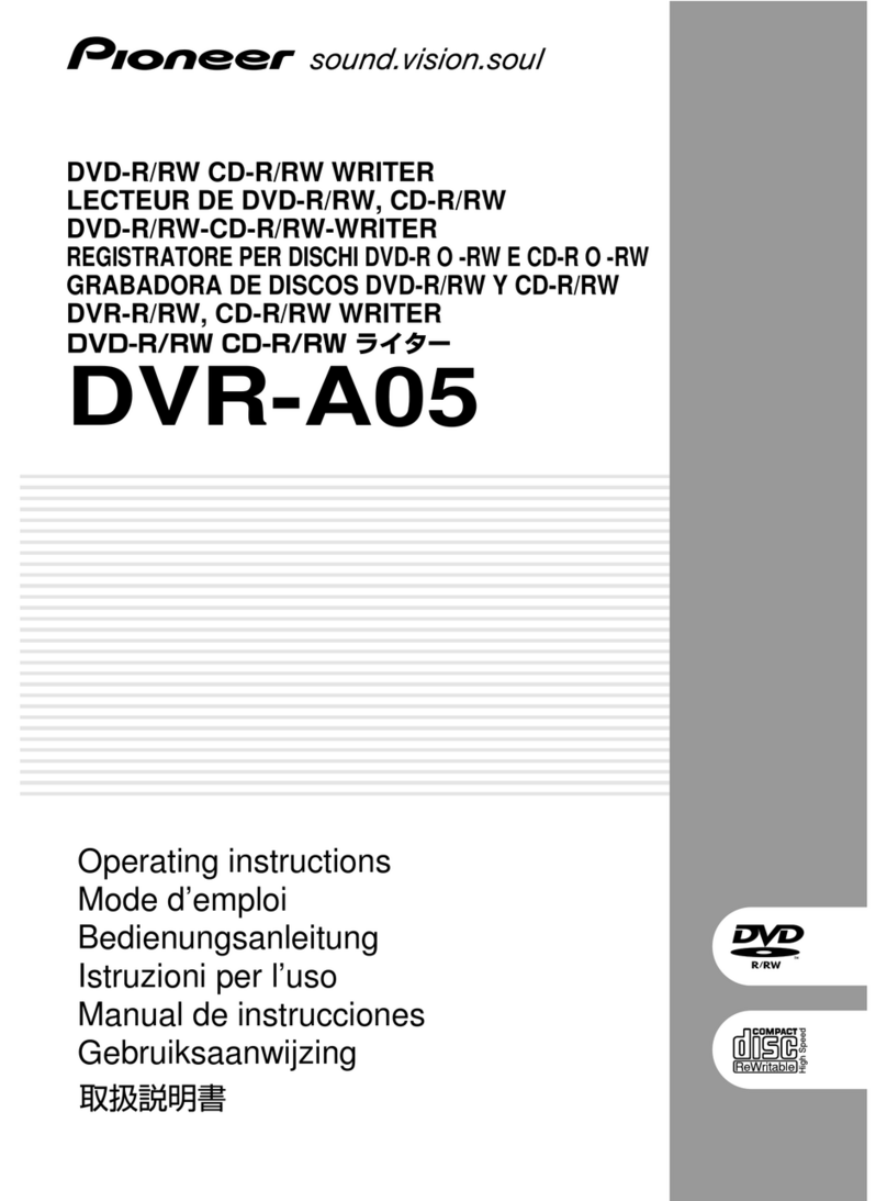 Pioneer DVR-A05 User manual