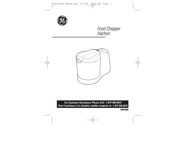 GE 169121 User manual
