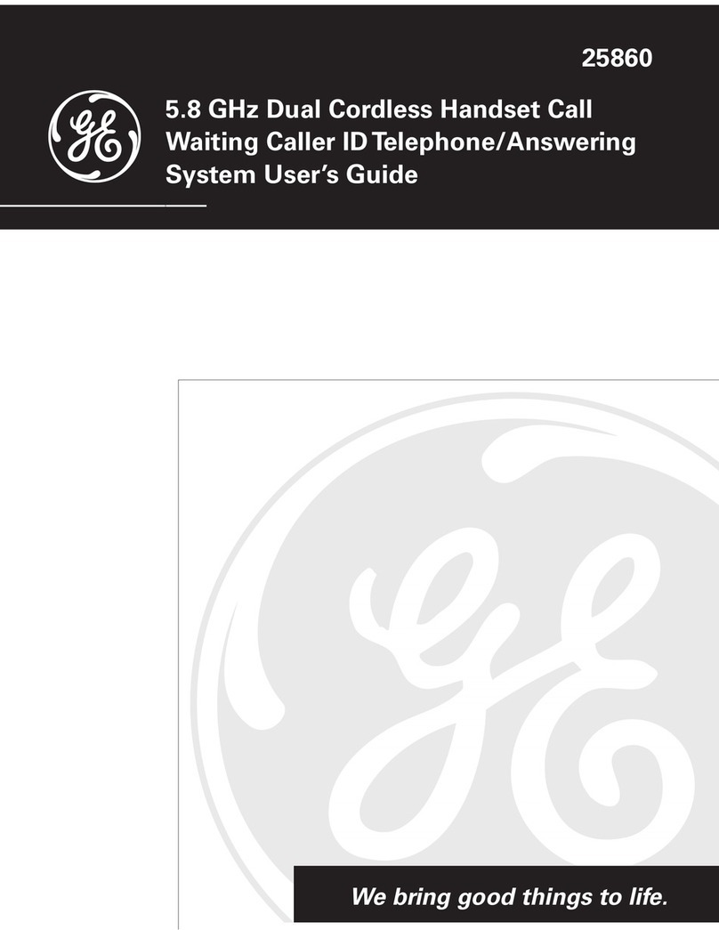 GE 25860 User manual
