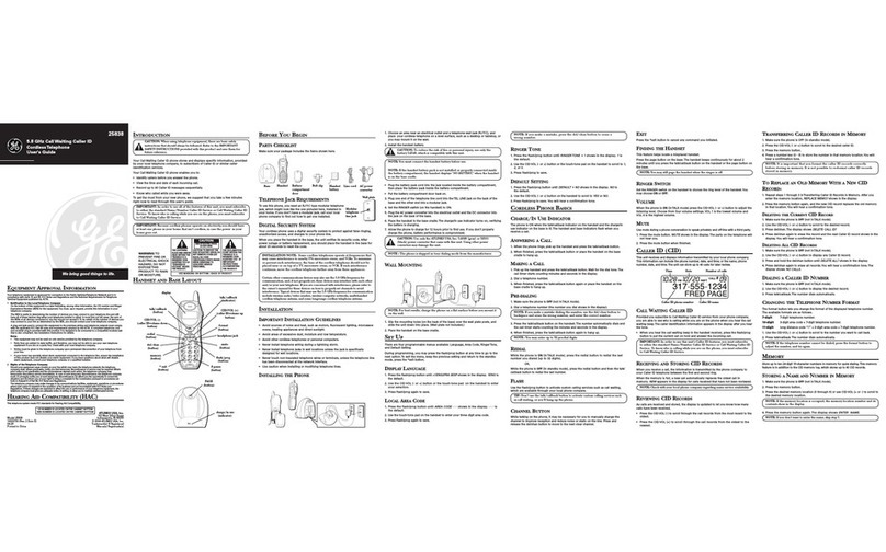 GE 25838 User manual