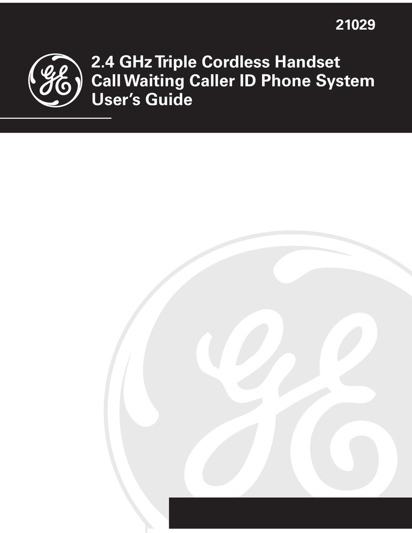 GE 21029 User manual