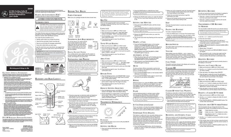 GE 22430 user guide