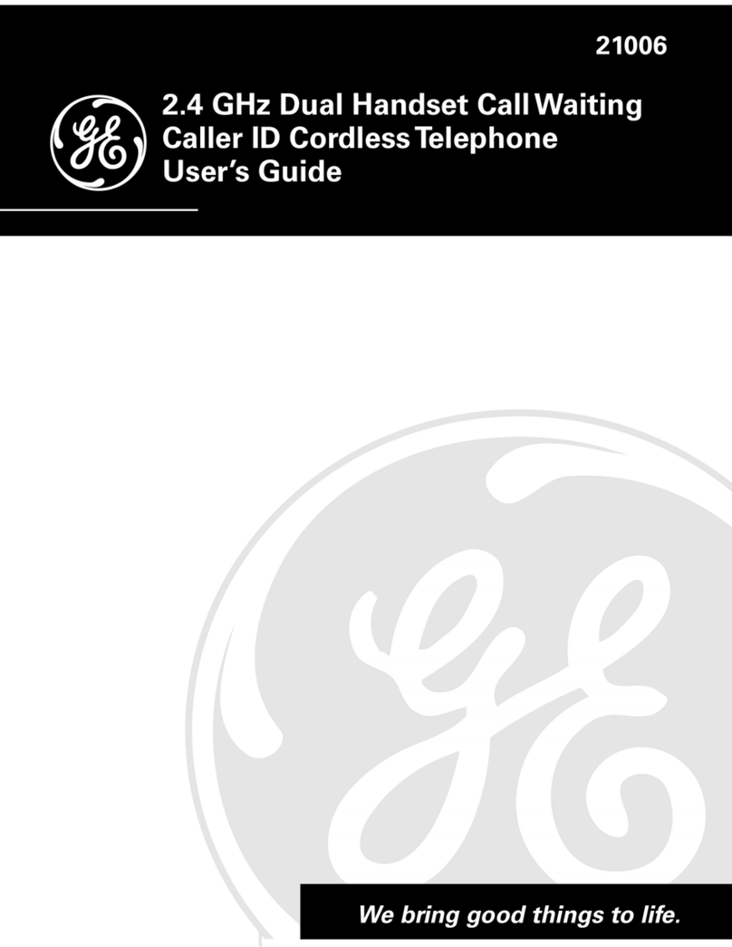 GE 21006 User manual