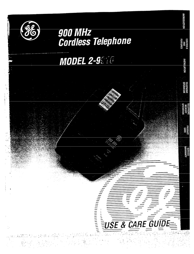 GE 2-9910 User manual