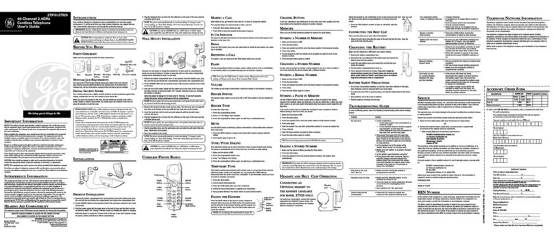 GE 27910 user guide