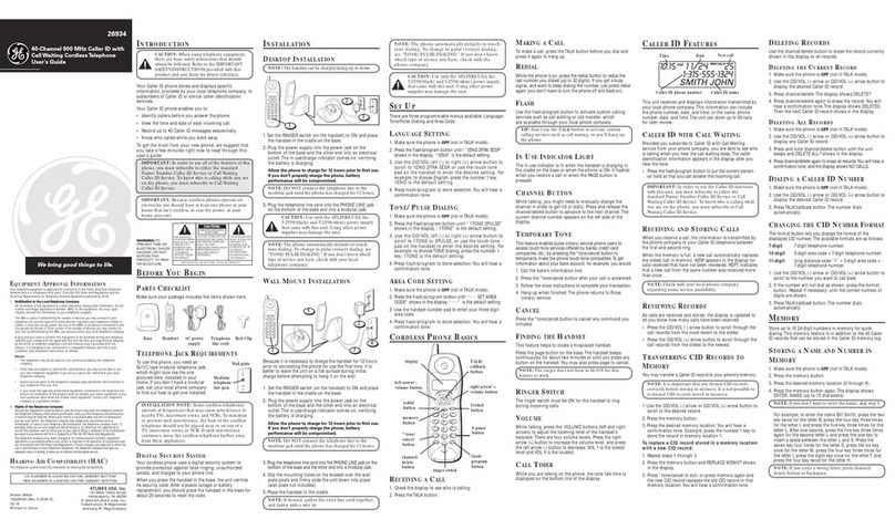GE 26934 User manual