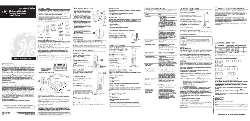 GE 26920 Series User manual
