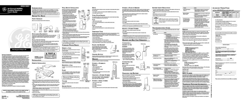 GE 26920 Series User manual