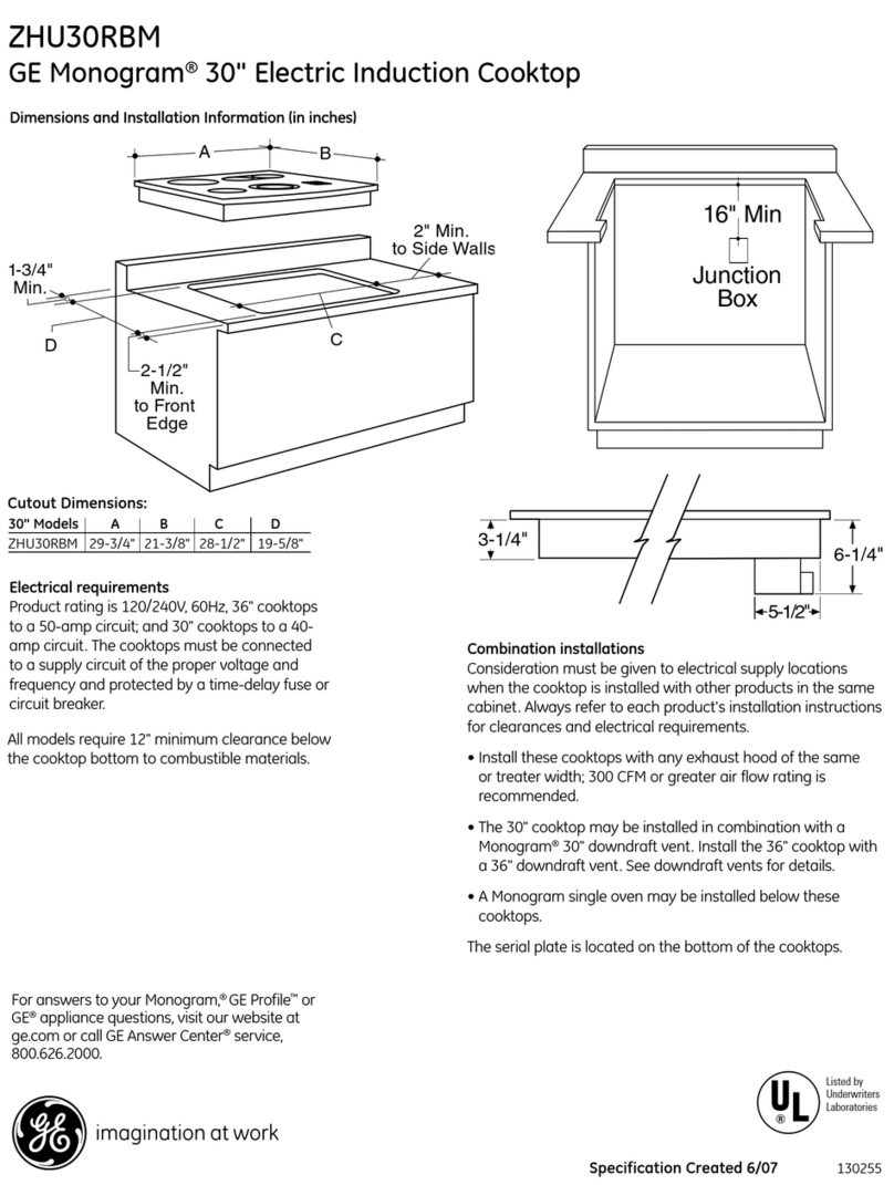 GE Monogram ZHU30RBM Manual