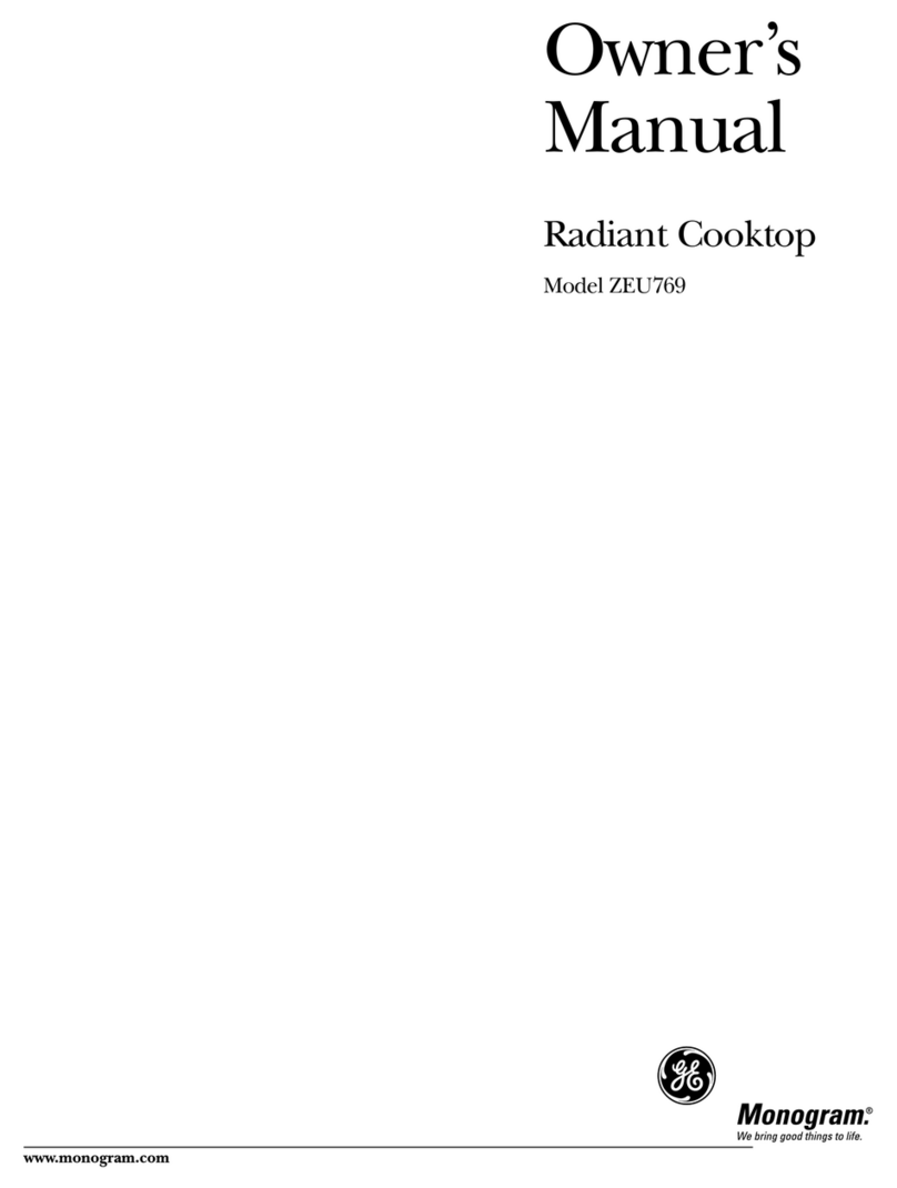 GE Monogram ZEU769 User manual