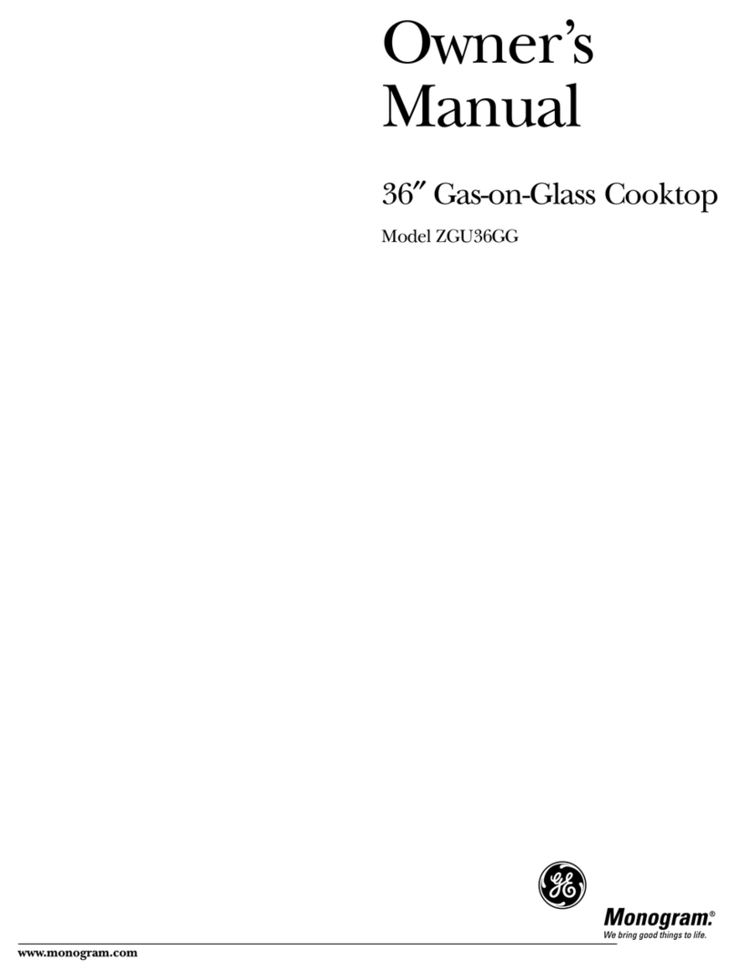 GE Monogram ZGU36GG User manual