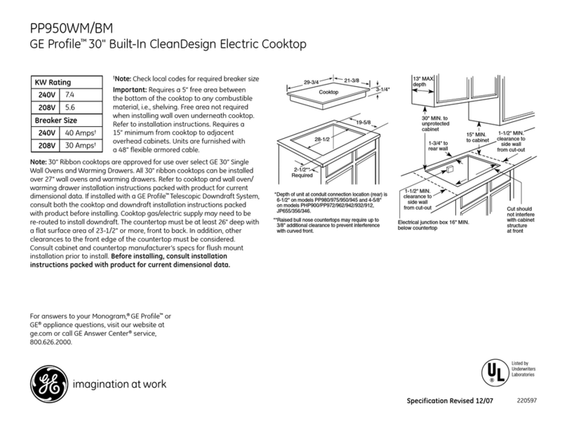 GE Profile PP950 Manual
