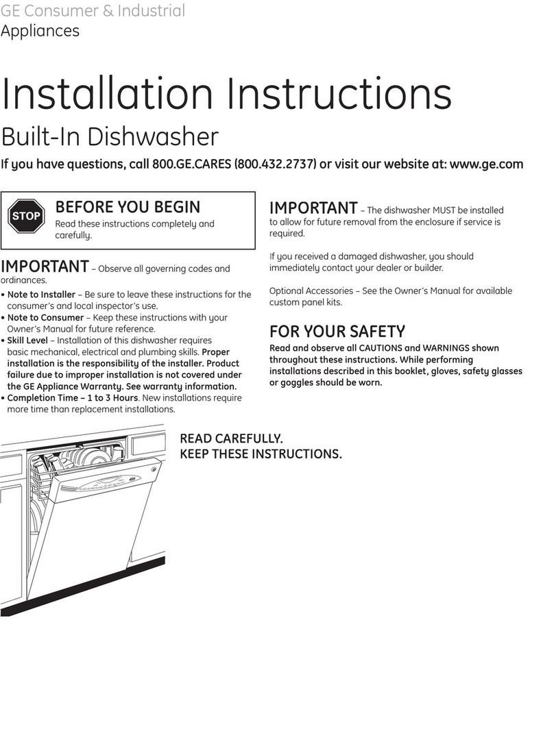 GE GLD6500LWW/CC/BB User manual