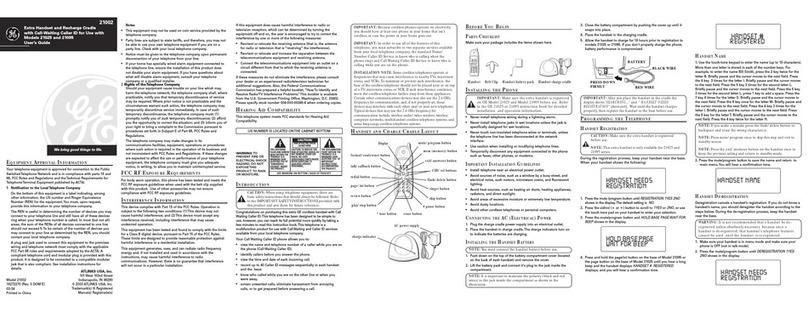 GE 21095 User manual