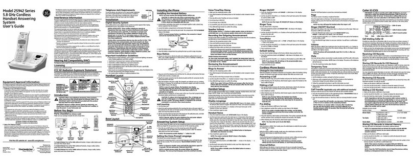 GE 19461 User manual
