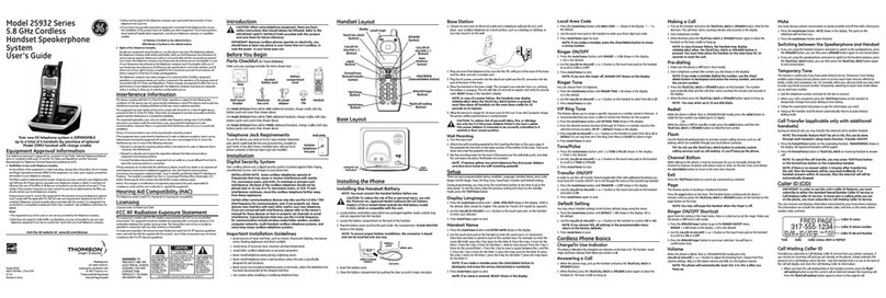GE 17258 User manual