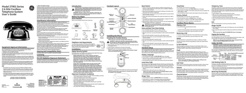 GE 15465 User manual