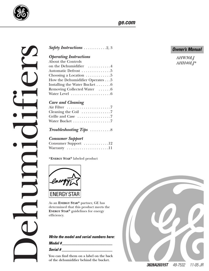 GE AHH40LJ Series User manual