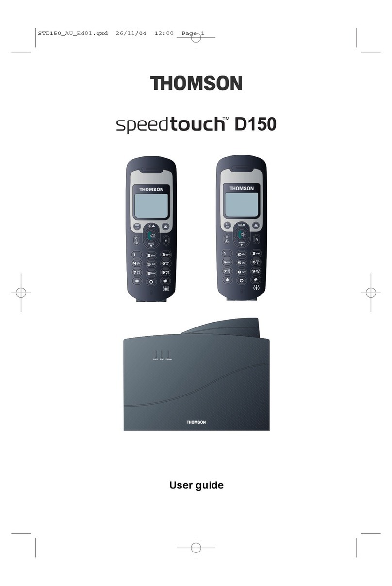 THOMSON SPEEDTOUCH D150 - user guide