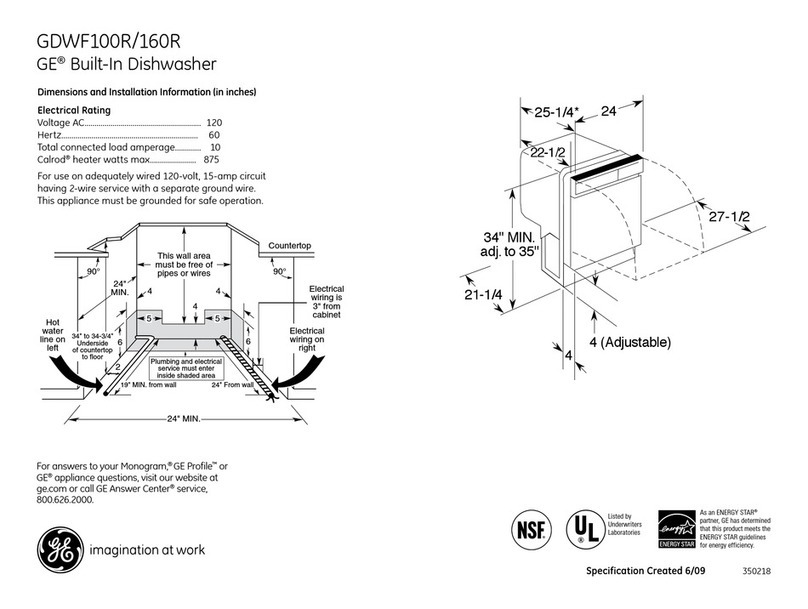 GE GDWF100R Manual