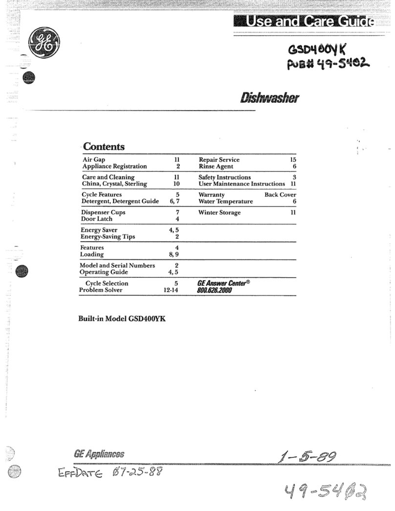 GE 165D3080P049 User manual