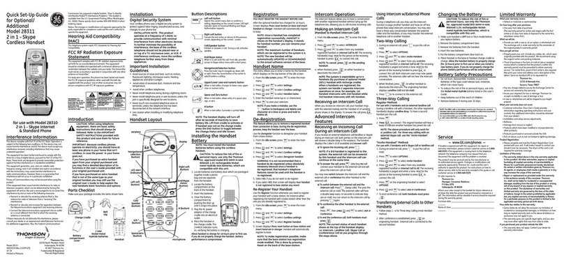GE 28311 User manual