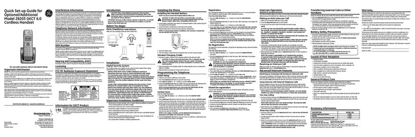 GE 28203 User manual