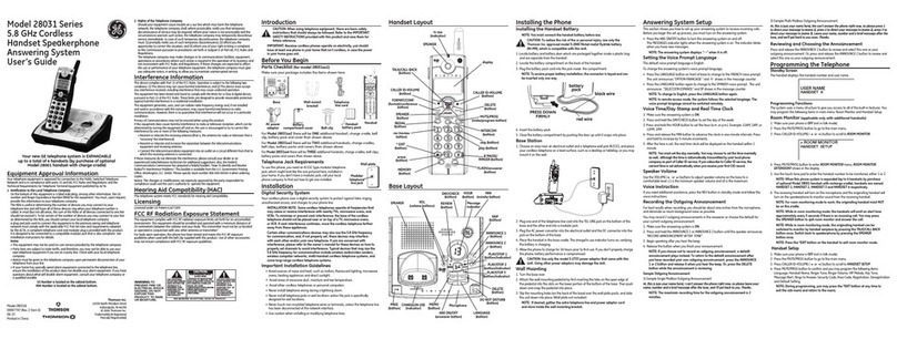 GE 28031 Series user guide