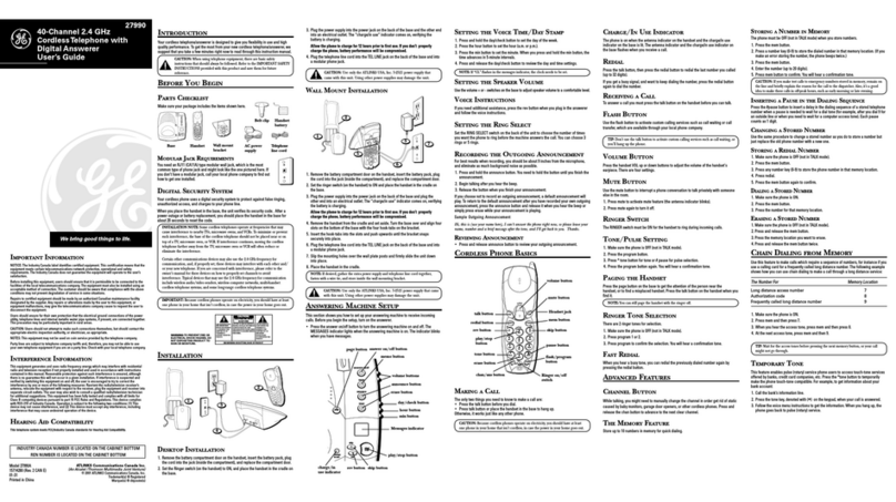 GE 27990 User manual