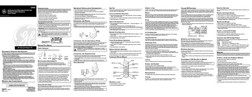 GE 27938 User manual