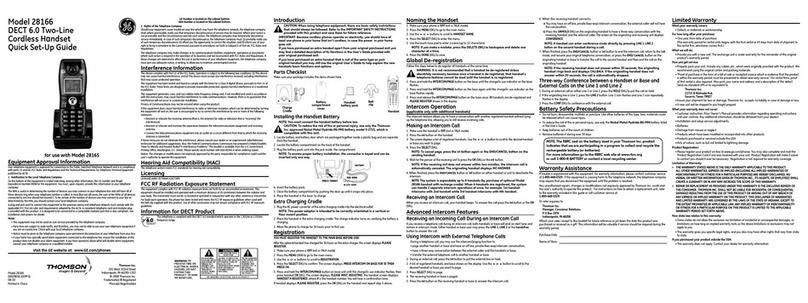 GE DECT 00028056 User manual