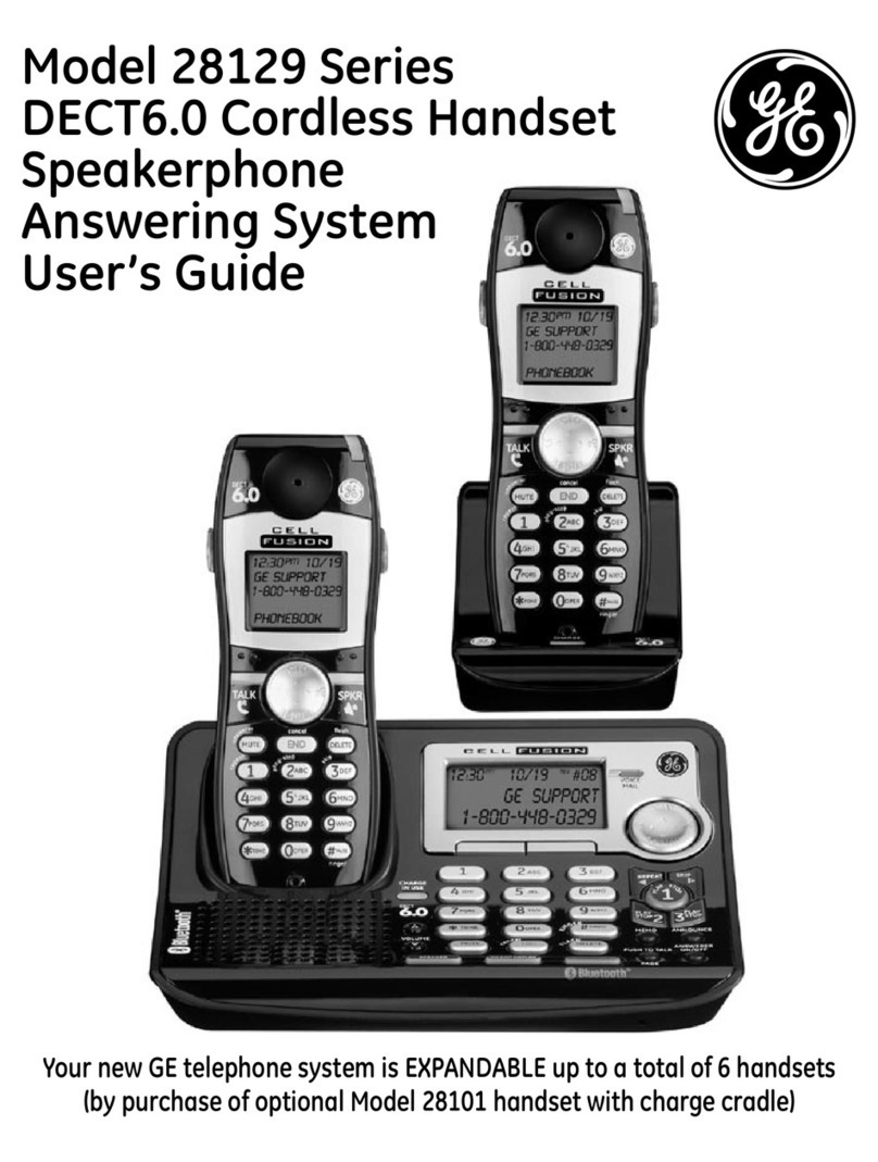 GE DECT 0005374 user guide