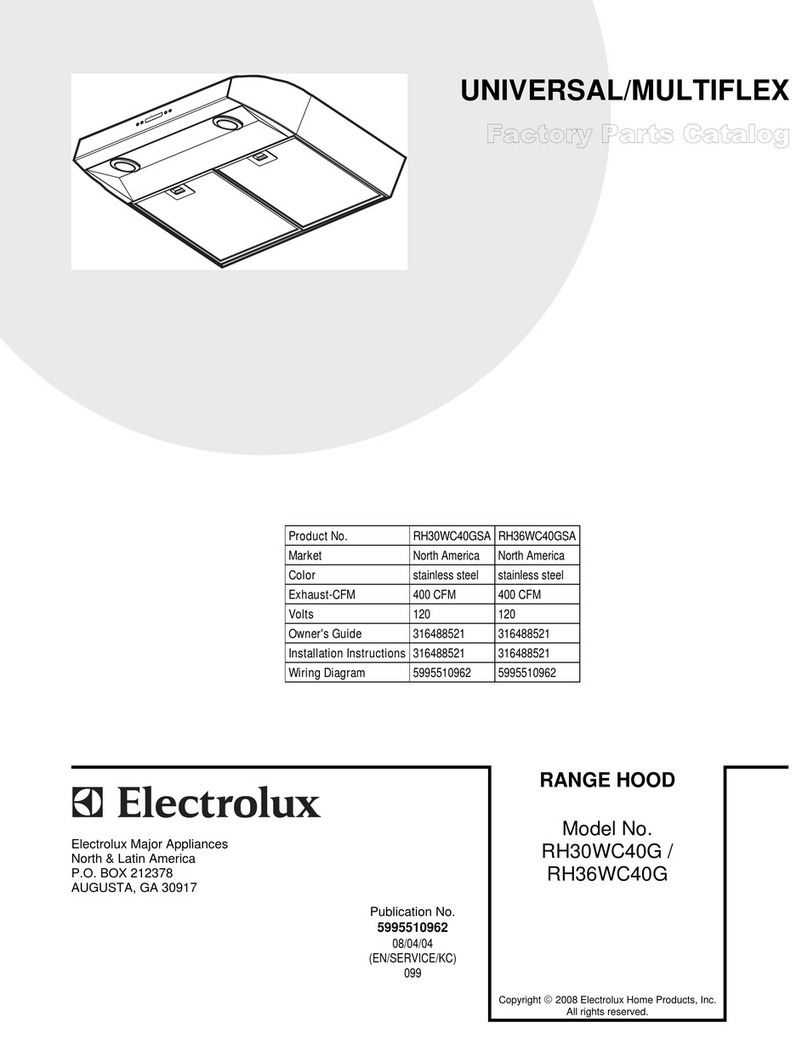 Electrolux RH30WC40GS User manual
